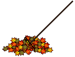 View Fall Clip Art Of Yard Rakes And Piles Of Autumn Leaves