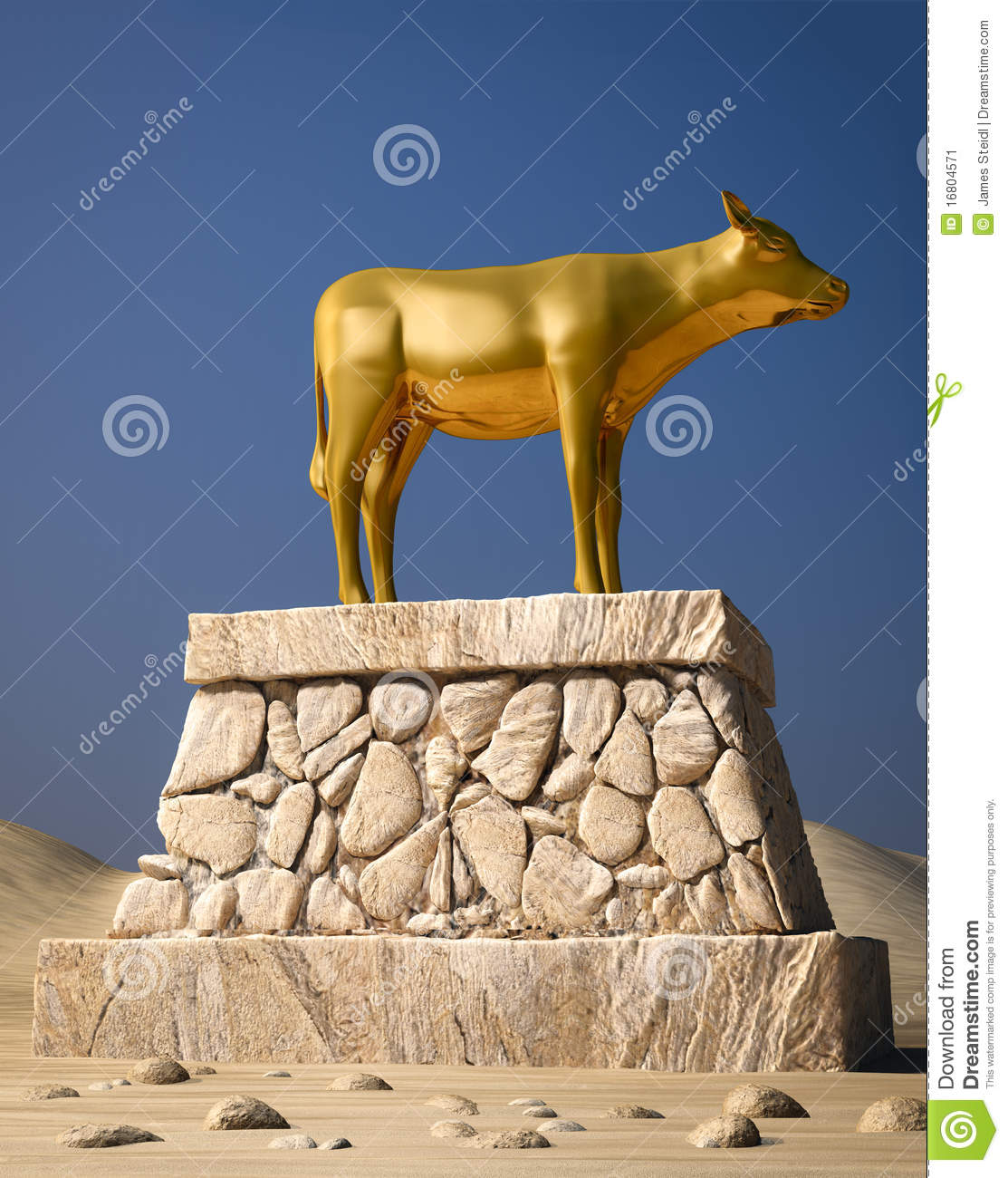 Golden Calf Stock Image   Image  16804571