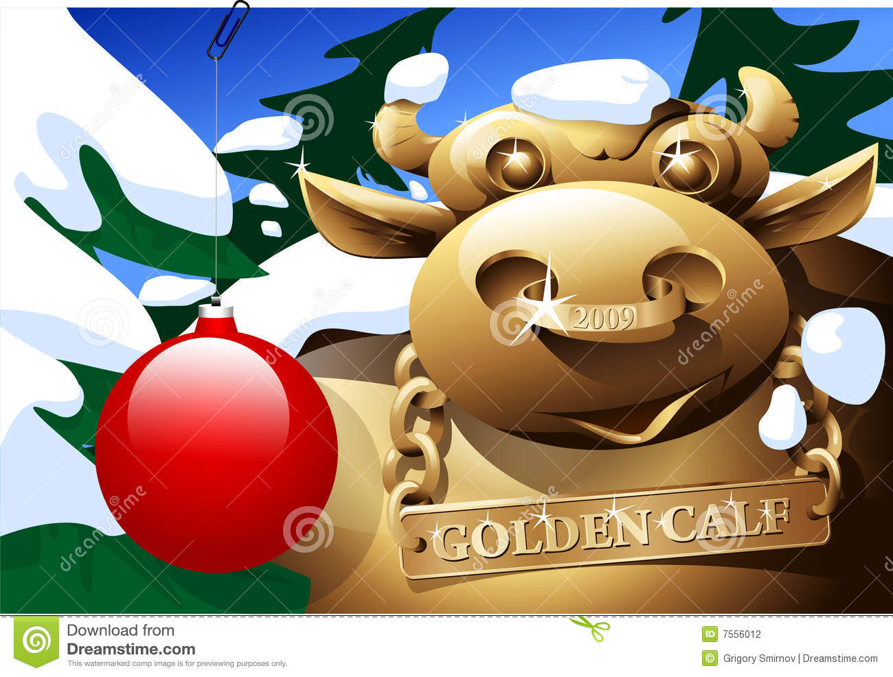 Golden Calf Stock Photography   Image  7556012