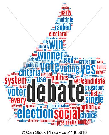 Stock Illustration   Presidential Debate Concept   Stock Illustration