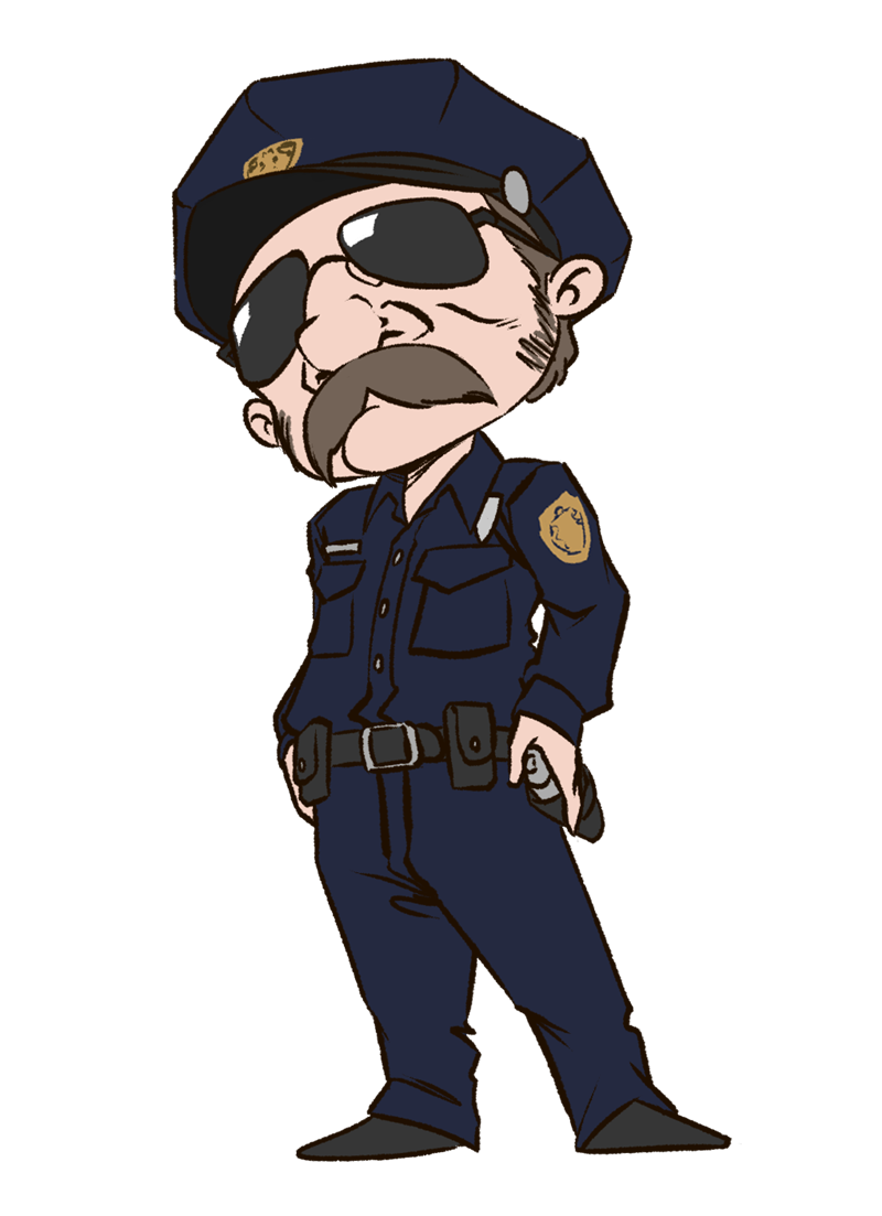 Free Cool Policeman Clip Art
