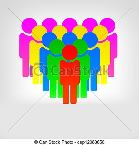 Stock Illustrations Of Community People Group Of People   Abstract