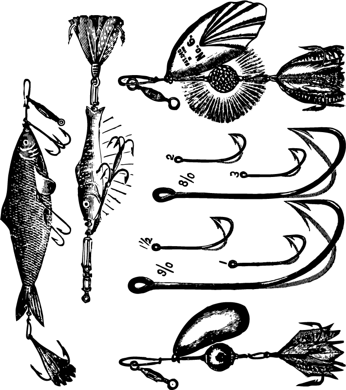 Gallery For   Fishing Tackle Clip Art