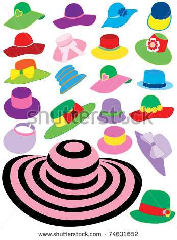 Summer Hats Stock Vector Illustration 74631652   Shutterstock