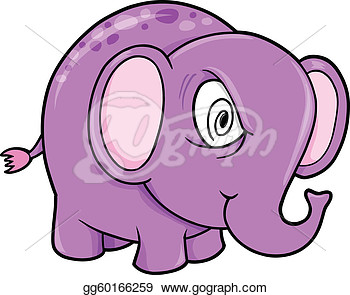Illustration   Crazy Insane Elephant Animal Vector  Clipart Gg60166259
