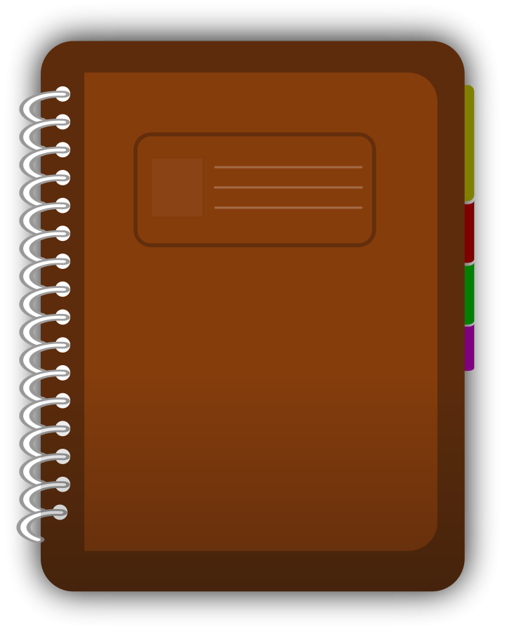 Diary Book Clipart Large Size