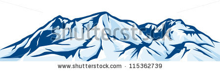 Illustration Of Mountain Landscape Snowy Mountain Range 115362739 Jpg