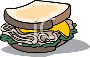 Turkey Sandwich   Royalty Free Clipart Picture