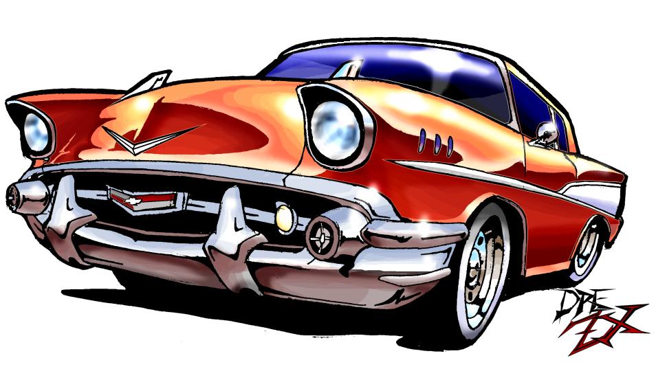 57 Chevy By Drezx Clipart