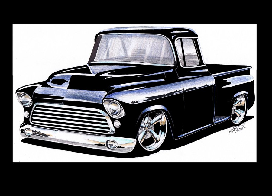 57 Chevy Truck Clipart