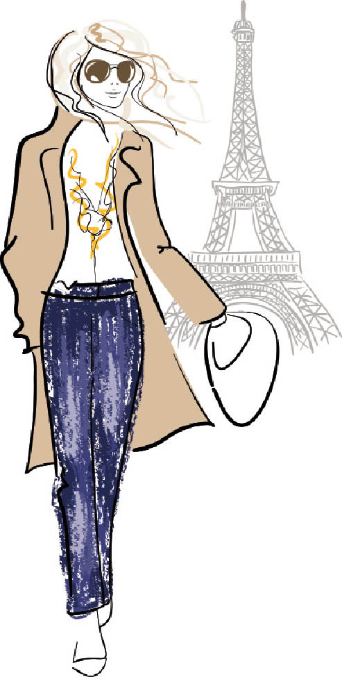 French Fashion Clipart Trend When Good Girls Go