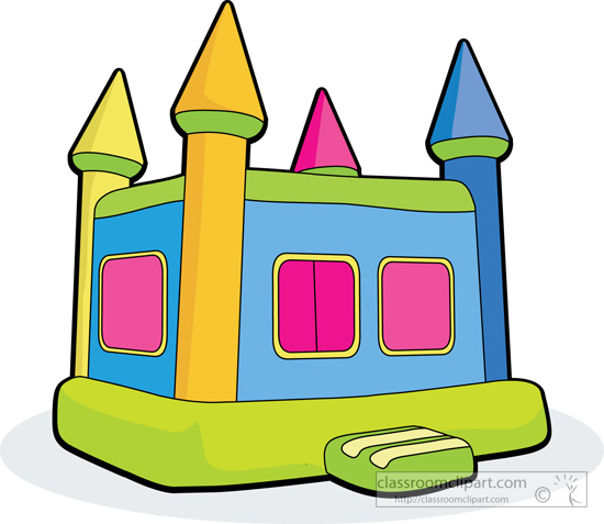 Toys   Childrens Bouncy House   Classroom Clipart