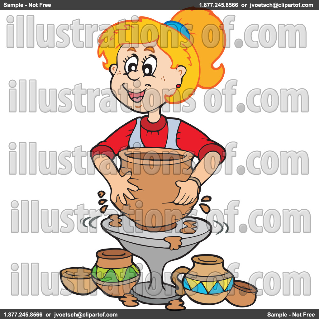 Potter Clipart Royalty Free Rf Pottery Clipart Illustration By