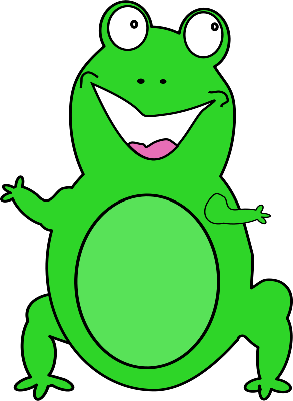 Happy Frog By Nlyl   A Happy Frog Standing On It S Back Legs
