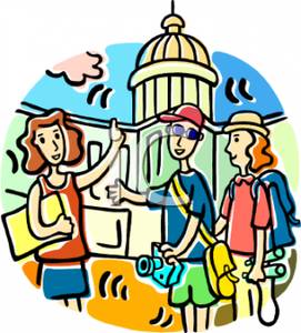 Visitor Clipart A Tourist Guide Giving Information At The Capital To