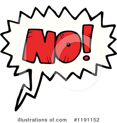 Word No Clipart  1191152 By Lineartestpilot   Royalty Free  Rf  Stock