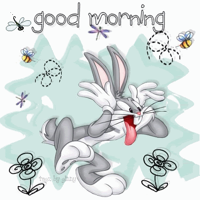 It S Monday Clip Art   Good Morning Bugs Bunny Image   Books Worth