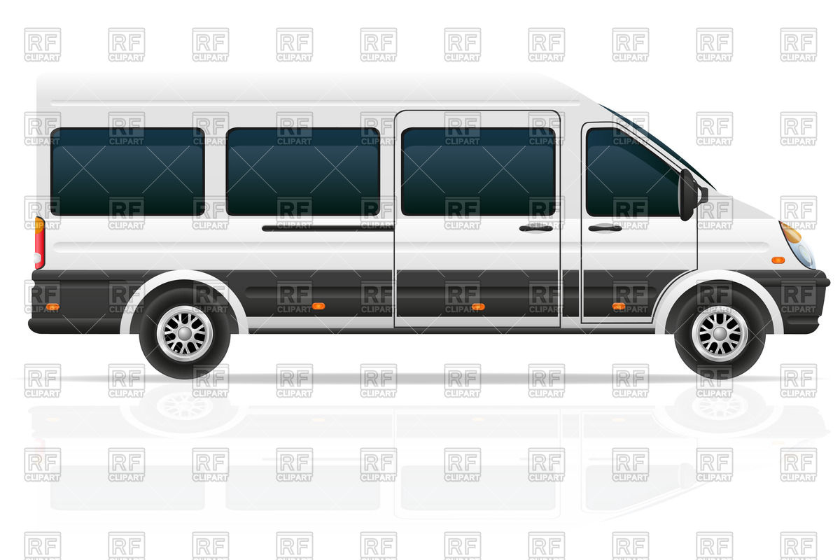 Mini Bus For The Carriage Of Passengers Download Royalty Free Vector