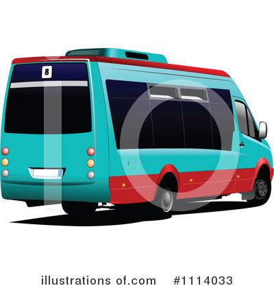 Royalty Free  Rf  Bus Clipart Illustration By Leonid   Stock Sample