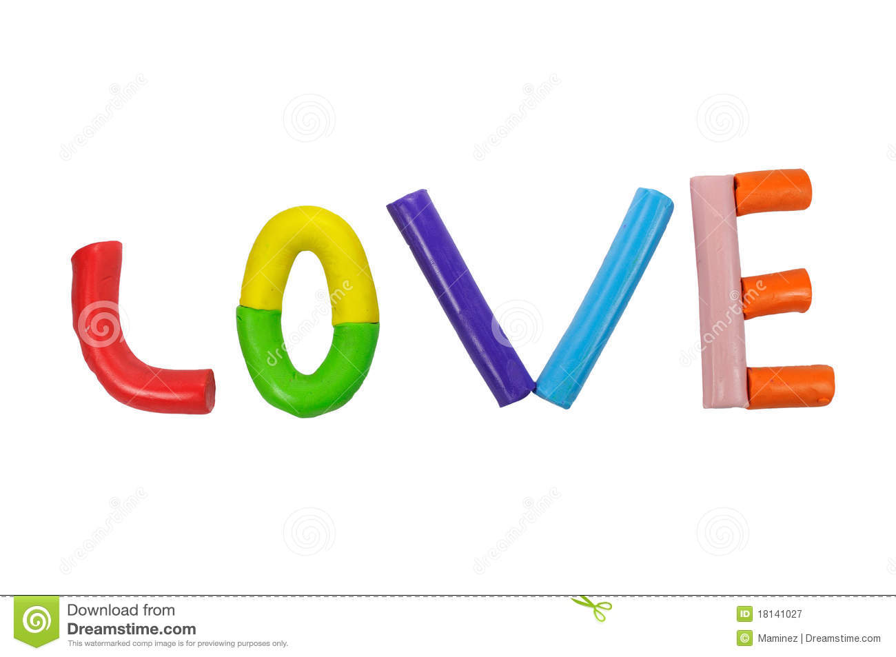 Love Modeling Clay Royalty Free Stock Photography   Image  18141027