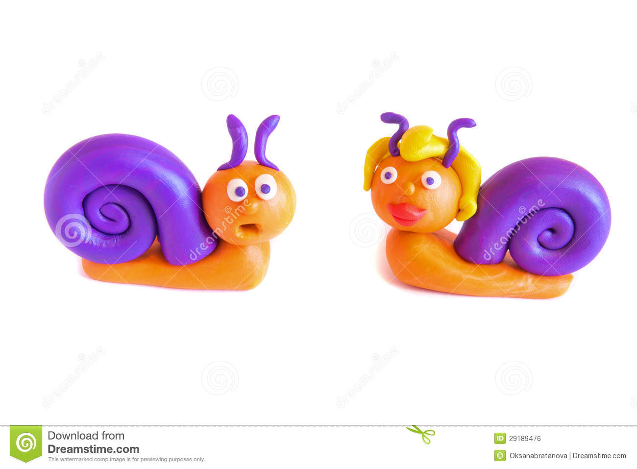 Modeling Clay Clipart Two Snails Clay Modeling