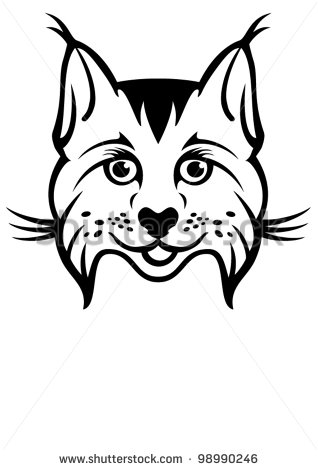 Easily Editable Vector Illustration Of A Wildcat    Stock Vector