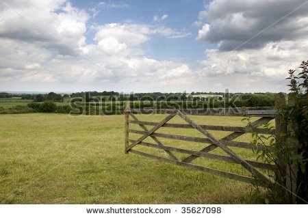 Open Farm Gate Clipart An Open Farm Gate Leading To A