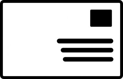 Envelope Addressed Stamp Symbol Clip Art Vector Free Vector Graphics