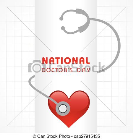 Vecteur   National Doctor S Day Greeting   Banque D Illustrations