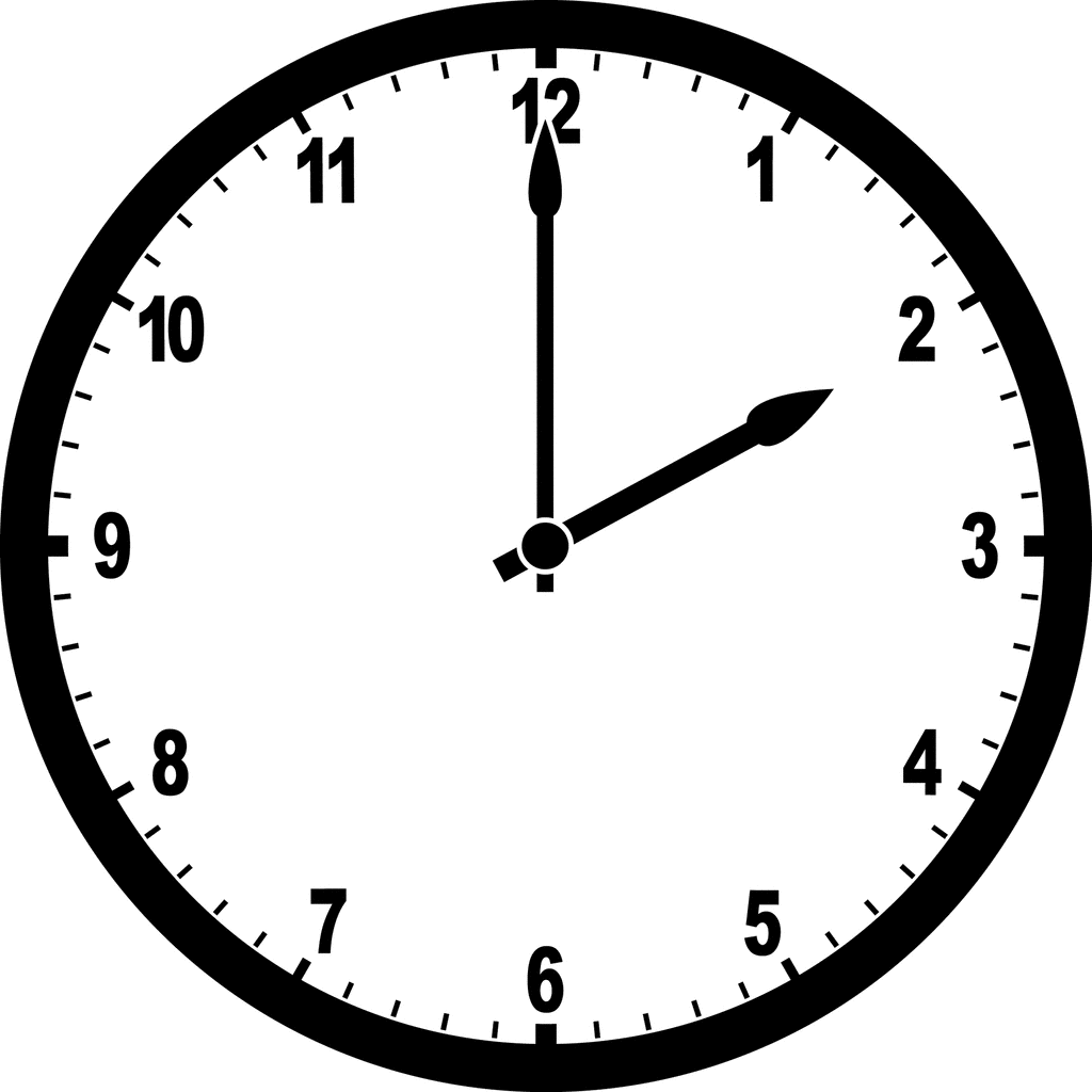 Clock 2 00   Clipart Etc