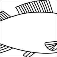 Fish Outline Clip Art   Totems   Pinterest