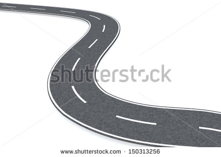Curved Street Clipart Curved Road   Stock Photo