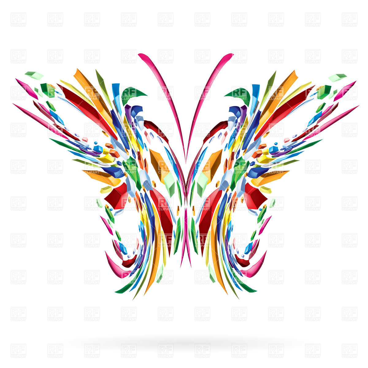 Abstract Ornate Butterfly Download Royalty Free Vector Clipart  Eps