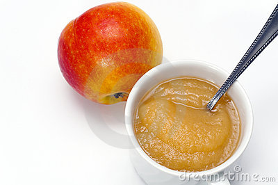 Apple And Delicious Apple Sauce Stock Image   Image  17890991