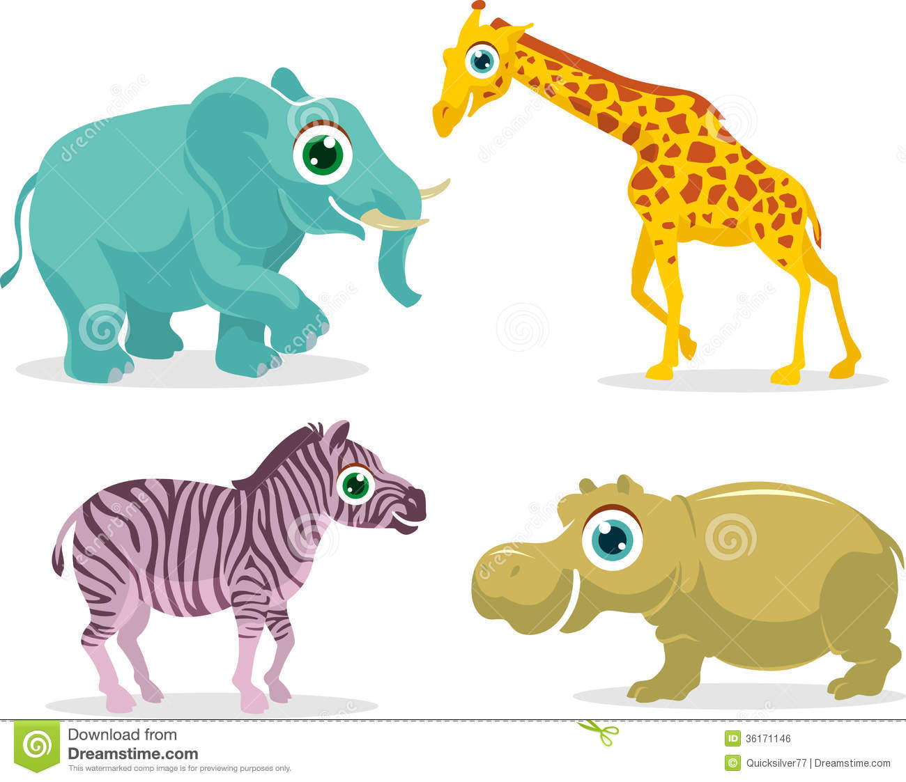 Safari Animals Royalty Free Stock Image   Image  36171146