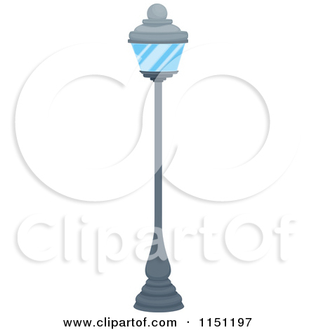 Clipart Of A Street Lamp   Royalty Free Vector Clipart By Iimages