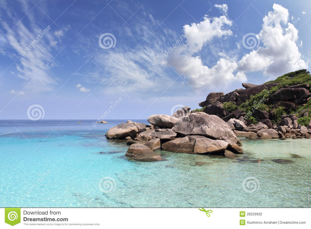 The Picturesque Similan Islands  Scenic Cliffs And Clear Azure Water