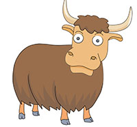 Horned Yak 914 Horned Yak Clipart Hits 214 Size 38