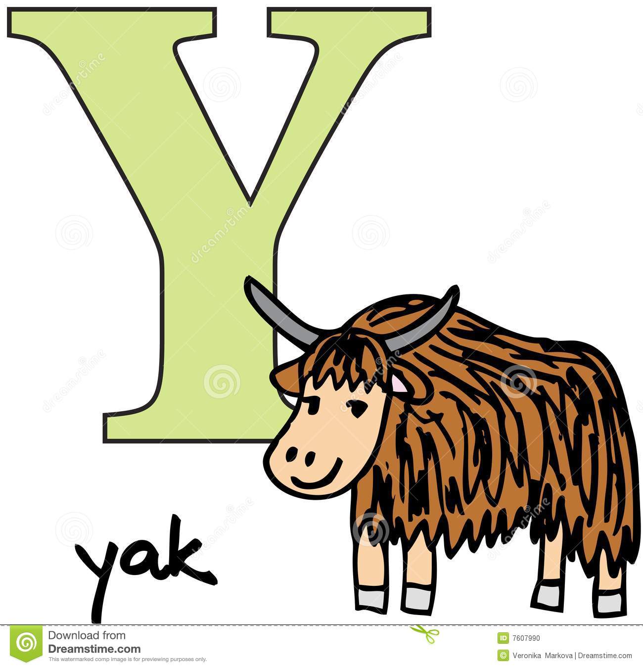 Yak Clipart Animal Alphabet Y Yak 7607990 Jpg