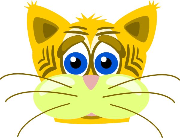 Peterm Sad Tiger Cat Clip Art At Clker Com   Vector Clip Art Online
