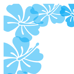 Free Borders And Clip Art   Downloadable Free Hibiscus Flower Borders