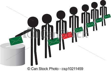 Clipart Vector Of Voting People   People Voting Csp10211459   Search