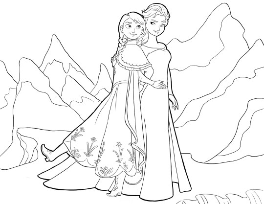 Elsa And Anna Coloring Pages   Frozen Coloring Sheets For Kids