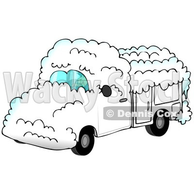 Royalty Free  Rf  Clipart Illustration Of A Man Driving A White