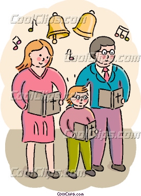 Congregation Singing Clipart