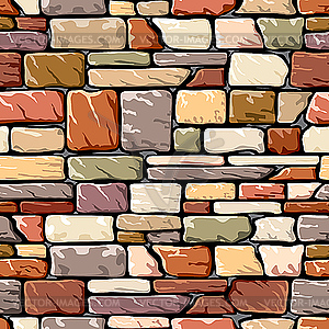 Color Stone Wall   Vector Clip Art