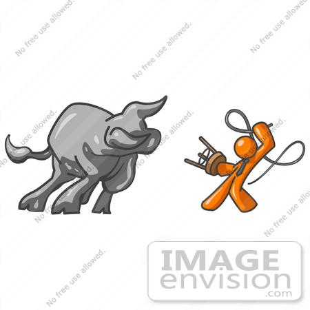 Bull Fighting Clipart  34441 Clip Art Graphic Of An