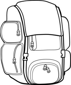 Backpack Clipart Black Backpack Md Png