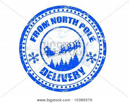 North Pole Delivery Stamp Stock Vector   Stock Photos   Bigstock