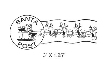 Santas Sleigh And Reindeer Postmark Mail By Asspocketproductions